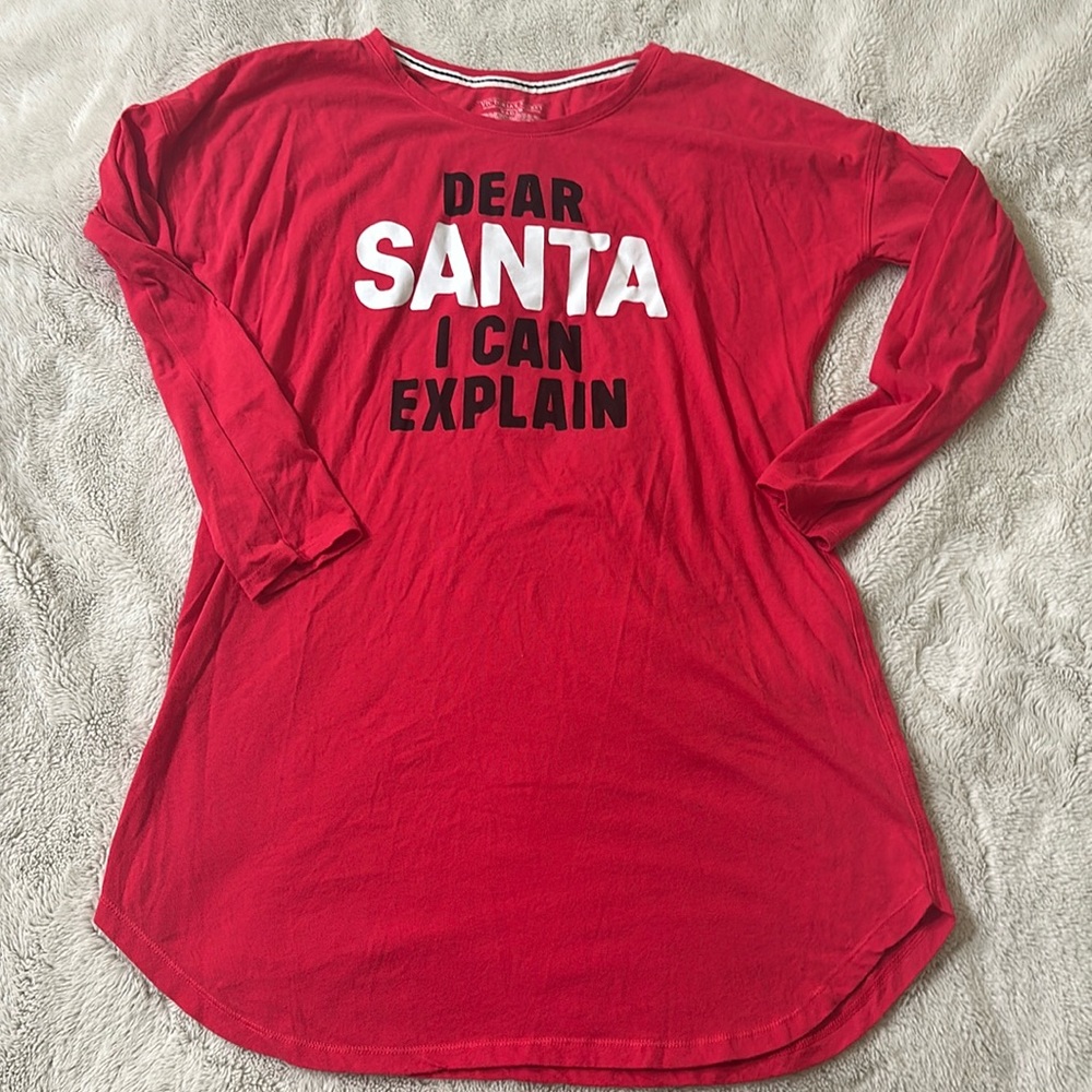 Victorias Secret Small Christmas Sleep Shirt  🎅🏽🎄
